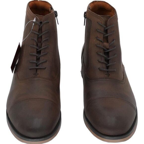 Stacy Adams Men\'s Porter Cap-Toe Zip Boots Brown 7.5M
